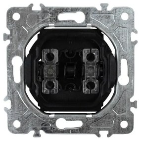 Elhard Okrúhly vypínač Rondo č.1 s okrúhlym rámčekom, biely - kompletný RD5001W