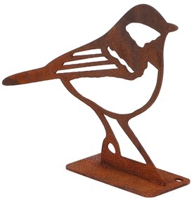 Záhradná kovová figúrka Rumi, 10x14x3,5 cm, hnedá