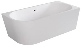 Voľne stojaca vaňa rohová Zoya 150/75 P+Klik-Klak s obdĺžnikovým prepadom Slim chróm