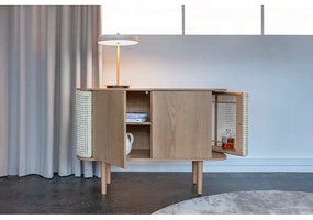 Nízka komoda v dekore duba v prírodnej farbe 109x75 cm Treasures – UMAGE