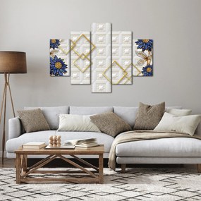 Obraz - Diamantové kvety (150x105 cm)