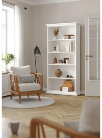 Biela knižnica 96x201 cm Paris – Tvilum