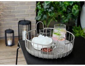 Drôtený kovový košík ø 38x18 cm Inu – Zone