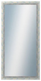 DANTIK - Zrkadlo v rámu, rozmer s rámom 50x100 cm z lišty PAINT zelená veľká (2964)