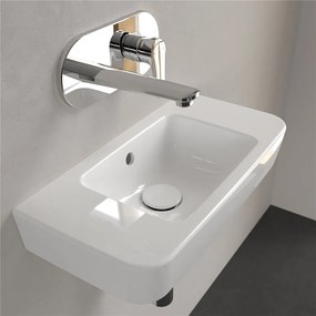 VILLEROY &amp; BOCH O.novo Compact závesné umývadielko bez otvoru, s prepadom, 500 x 250 mm, biela alpská, 43425201