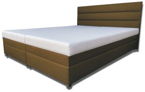 Manželská posteľ 160 cm Rebeka (s penovými matracmi) (čokoládovo-hnedá). Vlastná spoľahlivá doprava až k Vám domov. 1030943