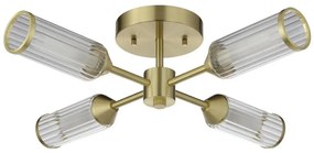 Endon 106946 - Prisadený luster TOUR 4xG9/3W/230V mosadz