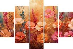 Obraz - Lúčne kvety, maľba (150x105 cm)