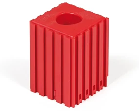 Plastový box pre upínač nástroja CAPTO C3, modul 5x5, 1 dutina, červená