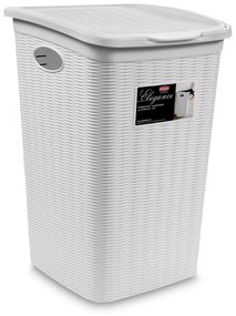 STEFANPLAST Kôš na bielizeň Elegance 50 l, biely