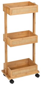 Bambusový kúpeľňový regál Wenko Allegre