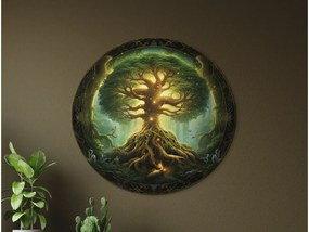drevko |  Okrúhly Strom života Yggdrasil  45 x 475 cm