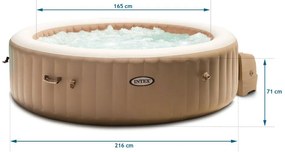 Nafukovacie jacuzzi s hydromasážou 6 osôb