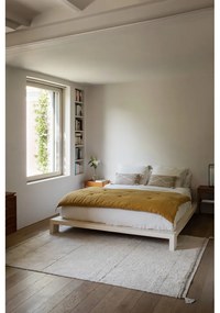 Krémový prateľný ručne tkaný bavlnený koberec 170x240 cm Bloom Natural – Lorena Canals