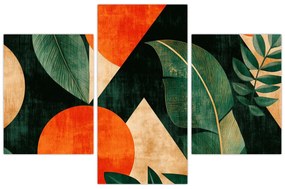 Obraz - Geometrické prírodné motívy II. (90x60 cm)