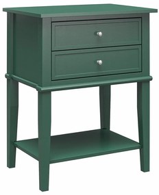 Zelený nočný stolík Franklin – Støraa