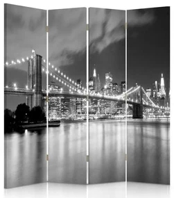 Gario Paraván Panoráma Brooklynského mosta Rozmery: 145 x 170 cm, Prevedenie: Otočný paraván 360°