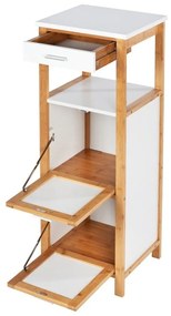 Bambusová kúpeľňová skrinka s 2 policami a úložným priestorom Wenko Finja