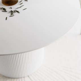 OKRÚHLY JEDÁLENSKÝ STÔL DEBORA BIELY 120 cm