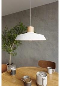 Sollux SL.0282 - Luster na lanku AFRA 1xE27/60W/230V šedá/prírodné drevo