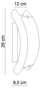 Globo 41309 - Nástenné svietidlo ADMIRAL 1xE14/40W/230V