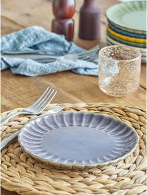 Tmavofialový dezertný kameninový tanier ø 20 cm Latina – Bloomingville