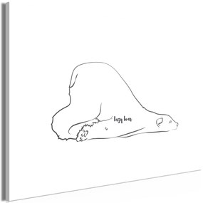 Artgeist Obraz - Lazy Bear (1 Part) Wide Veľkosť: 60x40, Verzia: Premium Print