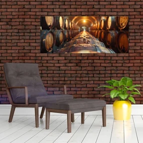 Obraz - Vínna pivnica (120x50 cm)