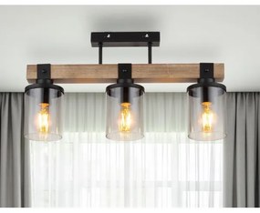 Globo 15555-3D - Prisadený luster LILA 3xE27/60W/230V