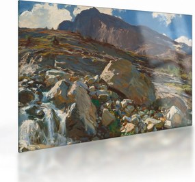 Sklenený obraz - John Singer Sargent, Simplon Pass, reprodukcia (70x50 cm)
