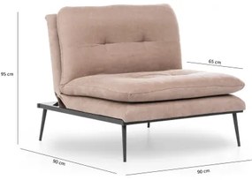 Rozkladacie kreslo SPEAKY hnedé