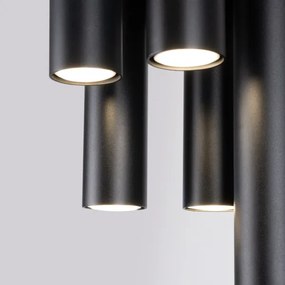 Sollux SL.1467 - Bodové svietidlo LAGOS 5xGU10/10W/230V čierna