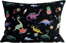 Sada detských obliečok z mikrovlákna DINO SPACE farebné + obliečka na vankúš 50 x 70 cm ZDARMA