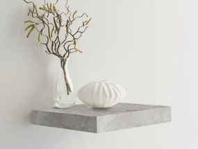 Polica na stenu Shelvy 23,5 cm, sivý betón%