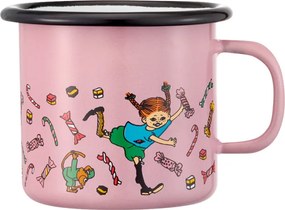 Hrnček Pippi Candy 2,5 dl, smalt / ružový