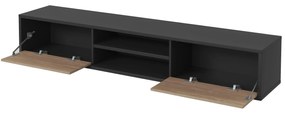 TV stolík Fiora 40 (antracit + dub olejovaný). Vlastná spoľahlivá doprava až k Vám domov. 1066469