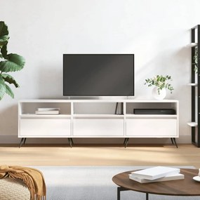 TV skrinka lesklá biela 150x30x44,5 cm kompozitné drevo 831254