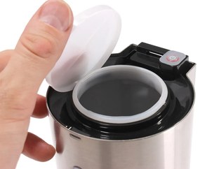 Bezdotykový dávkovač penového mydla Donner Round 700 ml, matný nerez