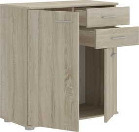 Skrinka so zásuvkami Mike, dub sonoma