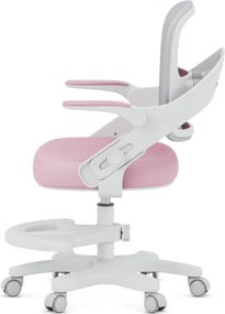 Detská otočná stolička Mark Adler Junior 4.3 ružová / sivá