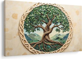 Obraz – Prepletený strom života (90x60 cm)