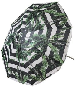 Slnečník PALMA 180 cm, čierno-biely