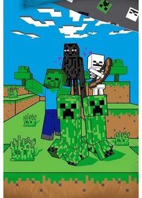 Carbotex Detské obliečky Minecraft Mob Monsters, 140 x 200 cm, 70 x 90 cm