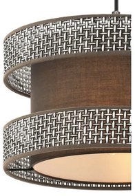 Závesné svietidlo HALO na lanku 1xE27/60W/230V hnedá/šedá