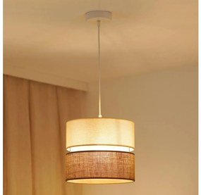 Brilagi - Luster na lanku ROYAL YUTE 1xE27/15W/230V pr. 25 cm béžová/krémová BG1270