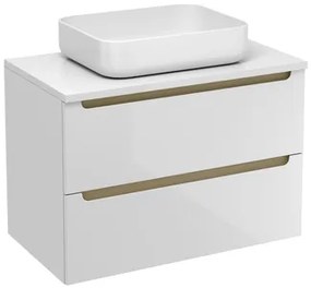 Kúpeľňová skrinka pod umývadlo Naturel Stilla 80x60x45 cm biela STILLAD08057DBI, 1 ks