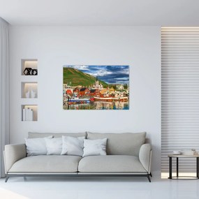 Obraz - Húsavík (90x60 cm)