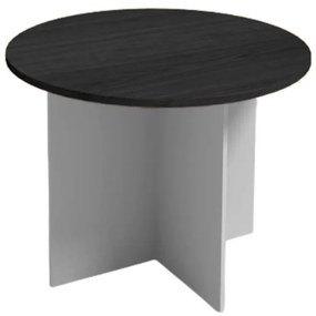 Rokovací stôl s guľatou doskou PRIMO GRAY, priemer 1000 mm, sivá/wenge