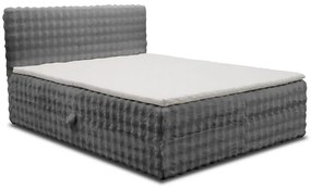 Posteľ Calipso VI 160x200 Bubble 16 sivý