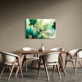 Obraz - Zelená abstrakcia (90x60 cm)
